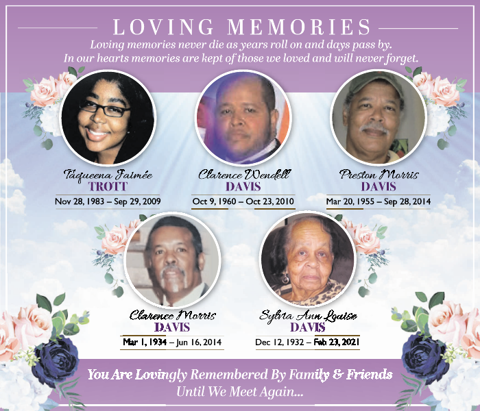 Trott Davis Family Obituary (2024) Hamilton, Bermuda The Royal